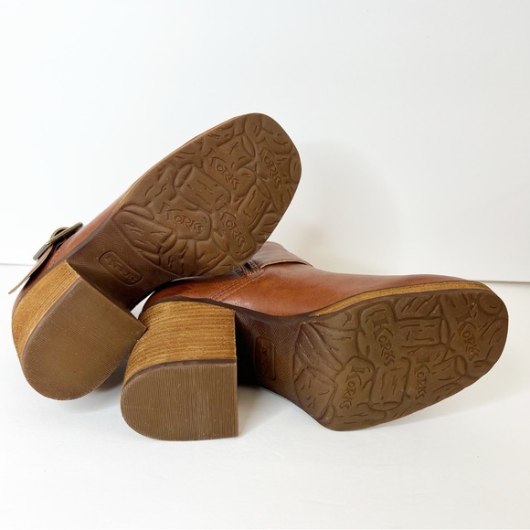 Korks By Kork-Ease Anubd Leather Heeled Lug Sole Boot Size 6 - Picture 7 of 10